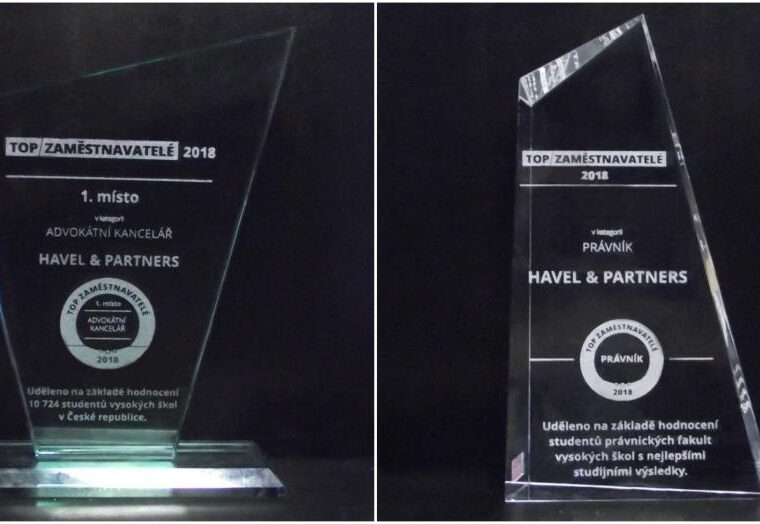 HAVEL & PARTNERS is the most attractive employer among law firms in the Czech Republic for the fourth consecutive year
